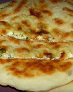 Быстрые хачапури с сыром и зеленью