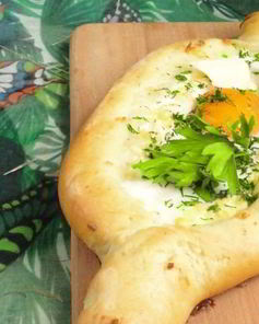 Хачапури Лодочка с яйцом