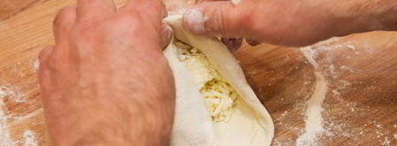 хачапури с картошкой и сыром. Шаг 5