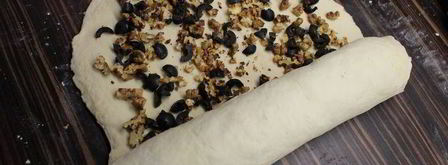 батон с оливками и грецкими орехами. Шаг 8