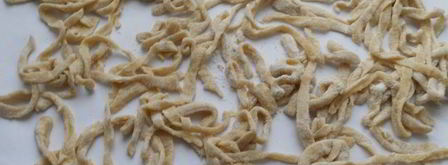 домашняя лапша из теста с ячменными отрубями в хлебопечке. Шаг 6