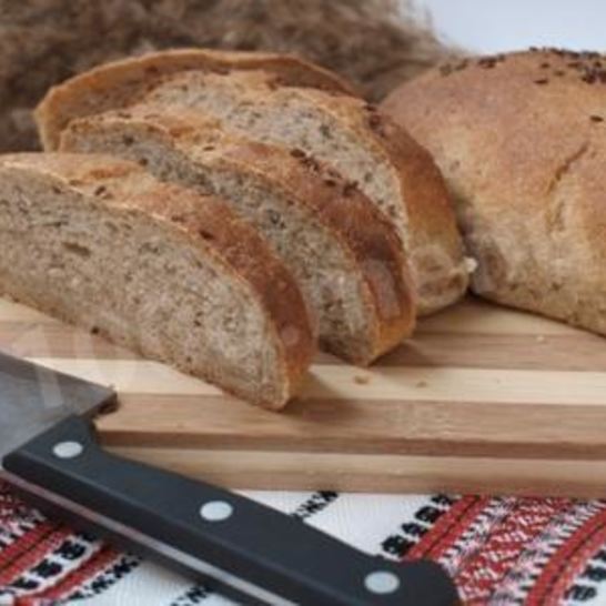 Рецепт горчичного хлеба из цельнозерновой муки с семенами льна