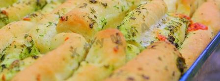 хлеб гармошка с моцареллой и зеленью. Шаг 8