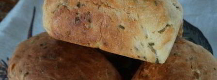 сметанный хлебушек с зелёным луком. Шаг 12