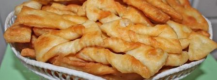 хворост на воде постный. Шаг 13