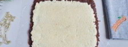 кокосово-шоколадный рулет. Шаг 9