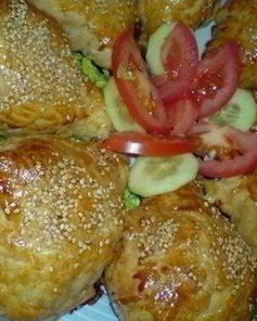 Куриные ножки в слоеном конвертике