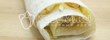 быстрая закуска из лаваша. Шаг 7