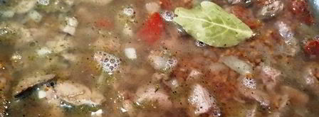 греча с печенью в корзинке из лаваша. Шаг 6