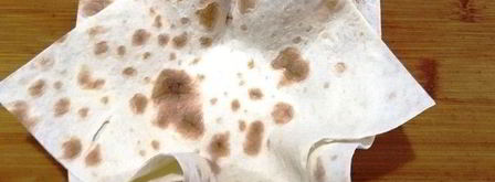 греча с печенью в корзинке из лаваша. Шаг 10