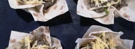 греча с печенью в корзинке из лаваша. Шаг 11