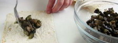 хрустящие конвертики из лаваша с начинкой. Шаг 4