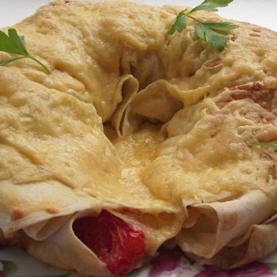Рецепт лаваша с фаршем и сыром