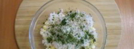 лаваш с рисом и яйцом. Шаг 6