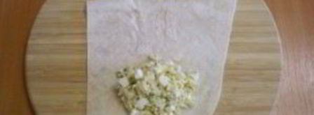 лаваш с рисом и яйцом. Шаг 9