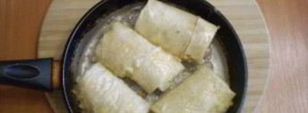 лаваш с рисом и яйцом. Шаг 11