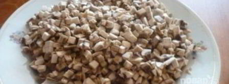 лаваш с шампиньонами и сыром. Шаг 3