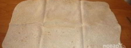 лаваш с шампиньонами и сыром. Шаг 5