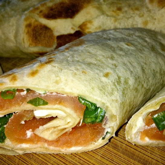 Рецепт лаваша с сыром и рыбой