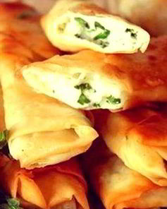 Лаваш с сыром и зеленью в духовке