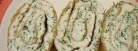 лаваш с творогом и зеленью. Шаг 5