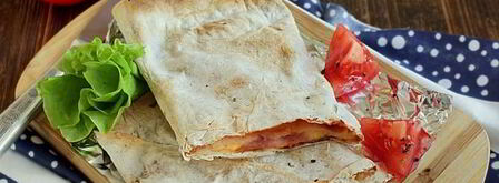 лаваш с ветчиной и сыром в духовке. Шаг 9