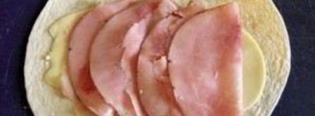 лаваш с ветчиной и сыром. Шаг 4