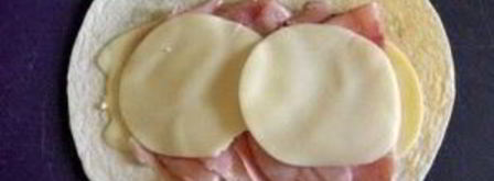 лаваш с ветчиной и сыром. Шаг 5