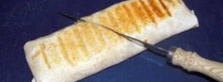 лаваш с ветчиной и сыром. Шаг 6