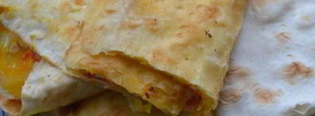 лаваш с яйцом и сыром. Шаг 6