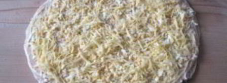 рулеты из лаваша с крабовыми палочками. Шаг 6