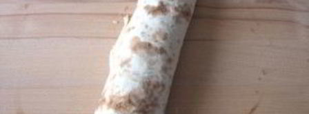 рулеты из лаваша с крабовыми палочками. Шаг 7