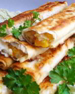 Трубочки из лаваша с начинкой