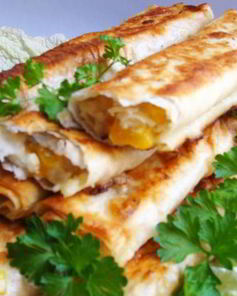 Трубочки из лаваша с начинкой