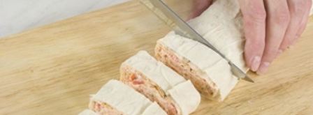 закуска из лаваша с сыром фета. Шаг 4