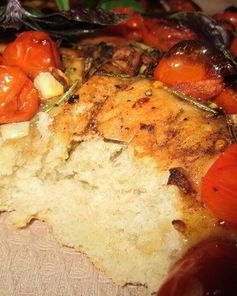 Фокачча с бальзамическими помидорами