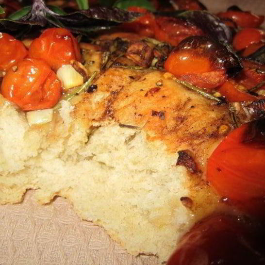 Рецепт фокаччи с бальзамическими помидорами