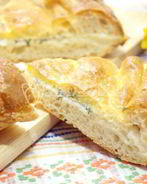 Лепешка с сыром и зеленью