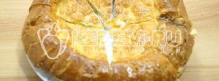 лепешка с сыром и зеленью. Шаг 9