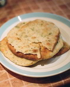 Лепешки с кинзой