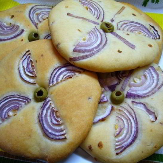 Рецепт лепешек с луком на оливковом масле