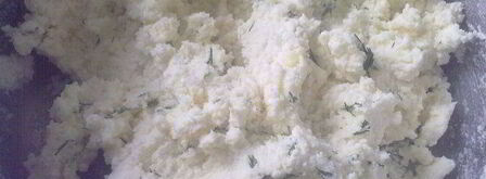 лепешки с творогом, адыгейским сыром и картофелем. Шаг 3