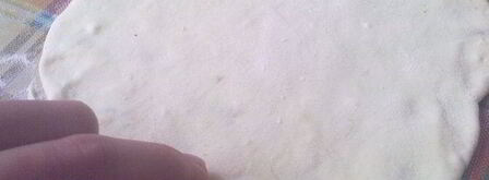 лепешки с творогом, адыгейским сыром и картофелем. Шаг 6