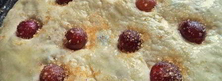 осенняя фокачча с виноградом и сыром. Шаг 12