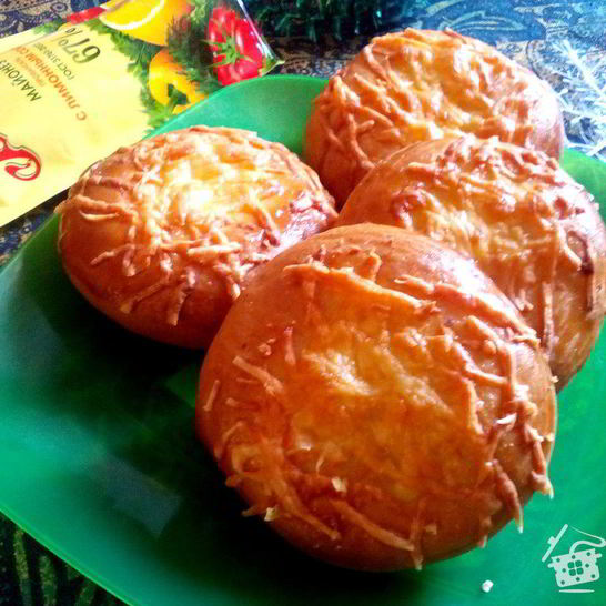 Рецепт сырно-майонезных лепешки