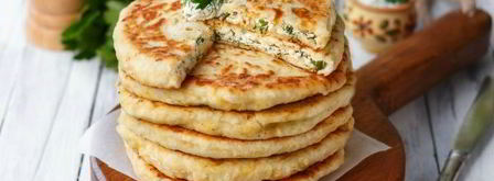 сырные лепешки с начинкой. Шаг 18