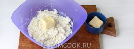 сырные лепешки с начинкой. Шаг 6