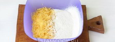 сырные лепешки с начинкой. Шаг 10