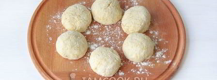 сырные лепешки с начинкой. Шаг 12