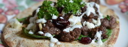 ужин в турецком стиле на лепешке. Шаг 6